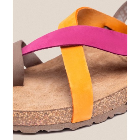 Multicoloured Yokono Jerba 718 toe sandals