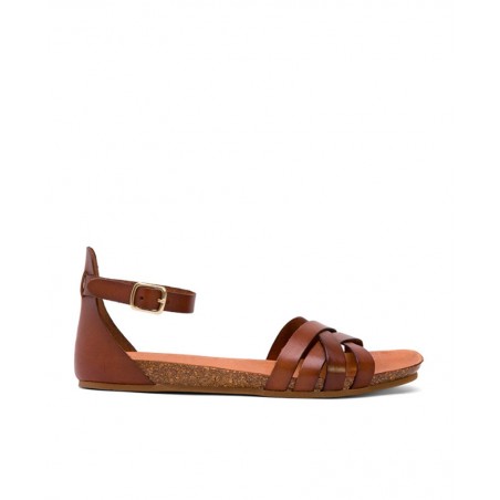 Sandalias para mujer en color marron Caracteristicas con cierre de velcro cuna 4 cm zapato de estilo casual suela de goma termo