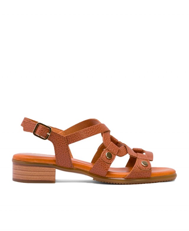 Sandalias de piel con tachuelas Miswear TA1333