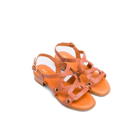 Sandalias de piel con tachuelas Miswear TA1333