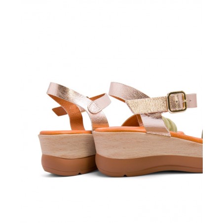 Miswear Leather Wedge Sandals TA1453