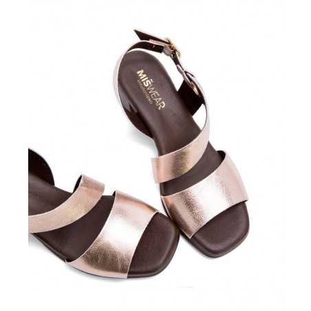 Miswear metallic heeled sandals TA1971