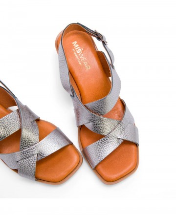 Porronet platinum party sandal TA2971