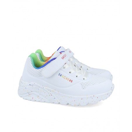 Skechers Uno Lite Rainbow Specks children's shoe