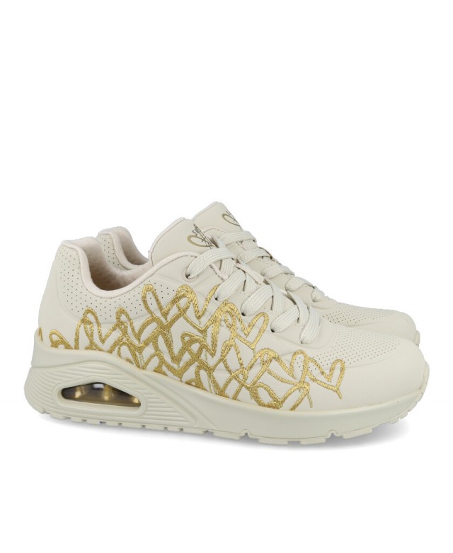 Zapatillas con cámara de aire Skechers Uno - Golden heart