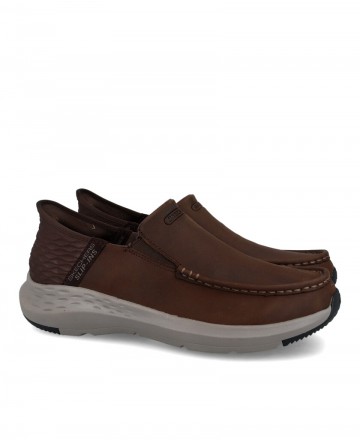 Mocasines de piel Skechers Slip Ins: Pason-Oswin