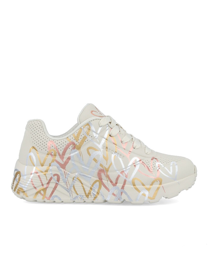 Skechers Uno Lite - Metallic Love Sneakers