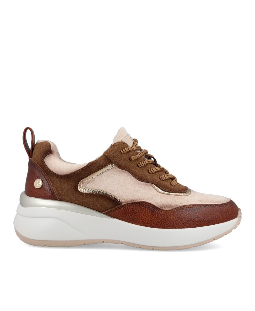 Xti women's wedge trainers 143195