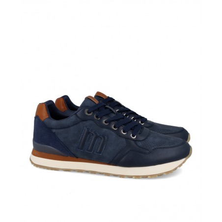 Mustang casual blue trainer 84755