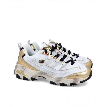 Skechers D'Lites vintage metallic trainers