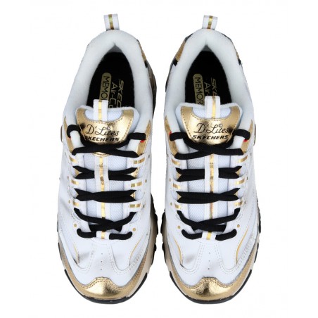 Skechers D'Lites vintage metallic trainers