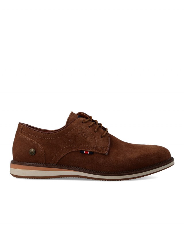 Zapatos para hombre en color camel Caracteristicas con cordones altura de piso 2 cm zapato de estilo casual suela de goma termo