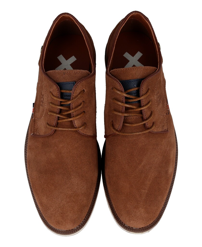 Brown leather bluchers Xti 143263