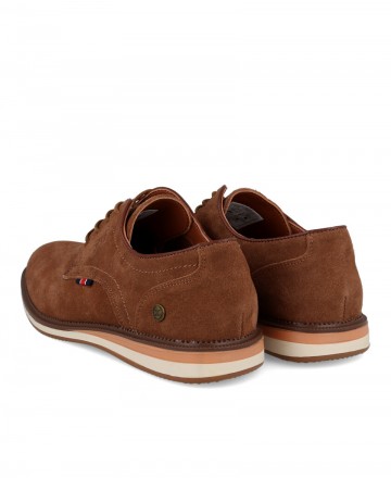 Zapatos para hombre en color camel Caracteristicas con cordones altura de piso 2 cm zapato de estilo casual suela de goma termo