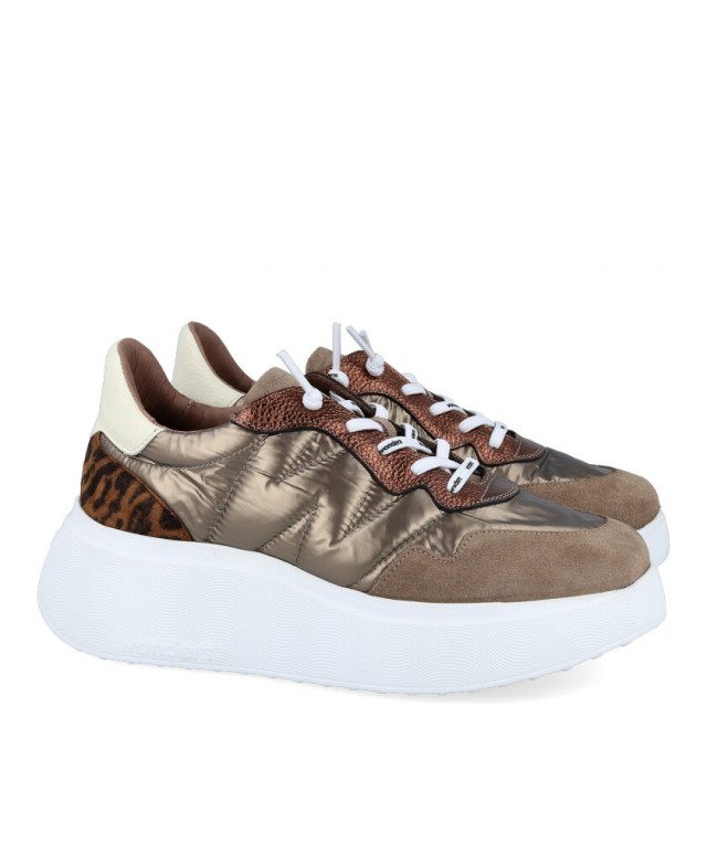 Wonders Roma women's casual wedge trainers