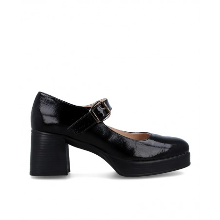 Patricia Miller Besaya black pump with block heel