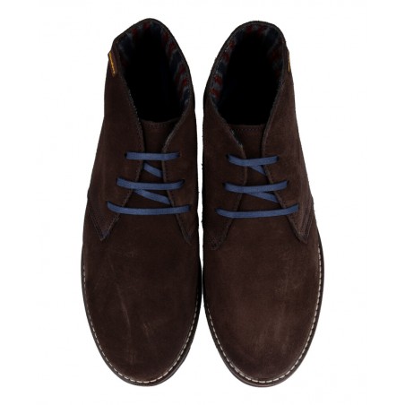 Botines para hombre en color marron Caracteristicas con cordones altura de piso 3 cm zapato de estilo casual suela de goma term