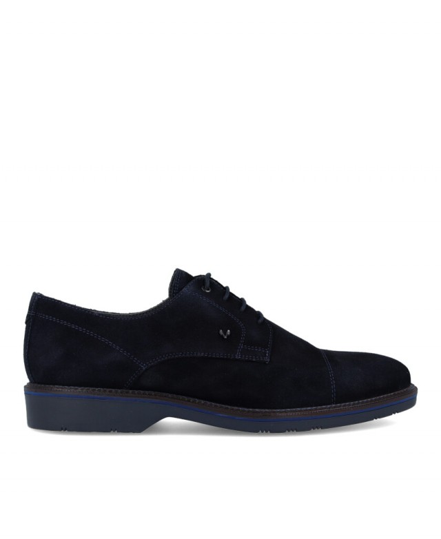 Zapatos para hombre en color azul marino Caracteristicas con cordones cuna 2 cm zapato de estilo casual suela de goma termoplas