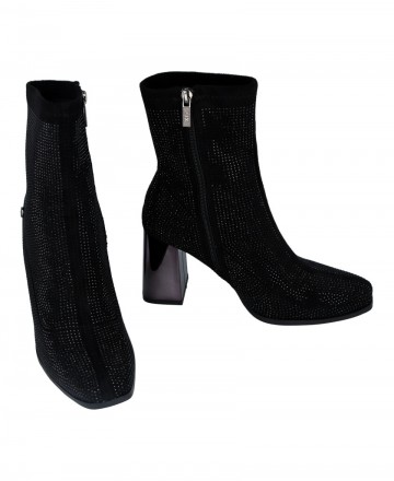 Xti 143114 elasticated ankle boots with glitters