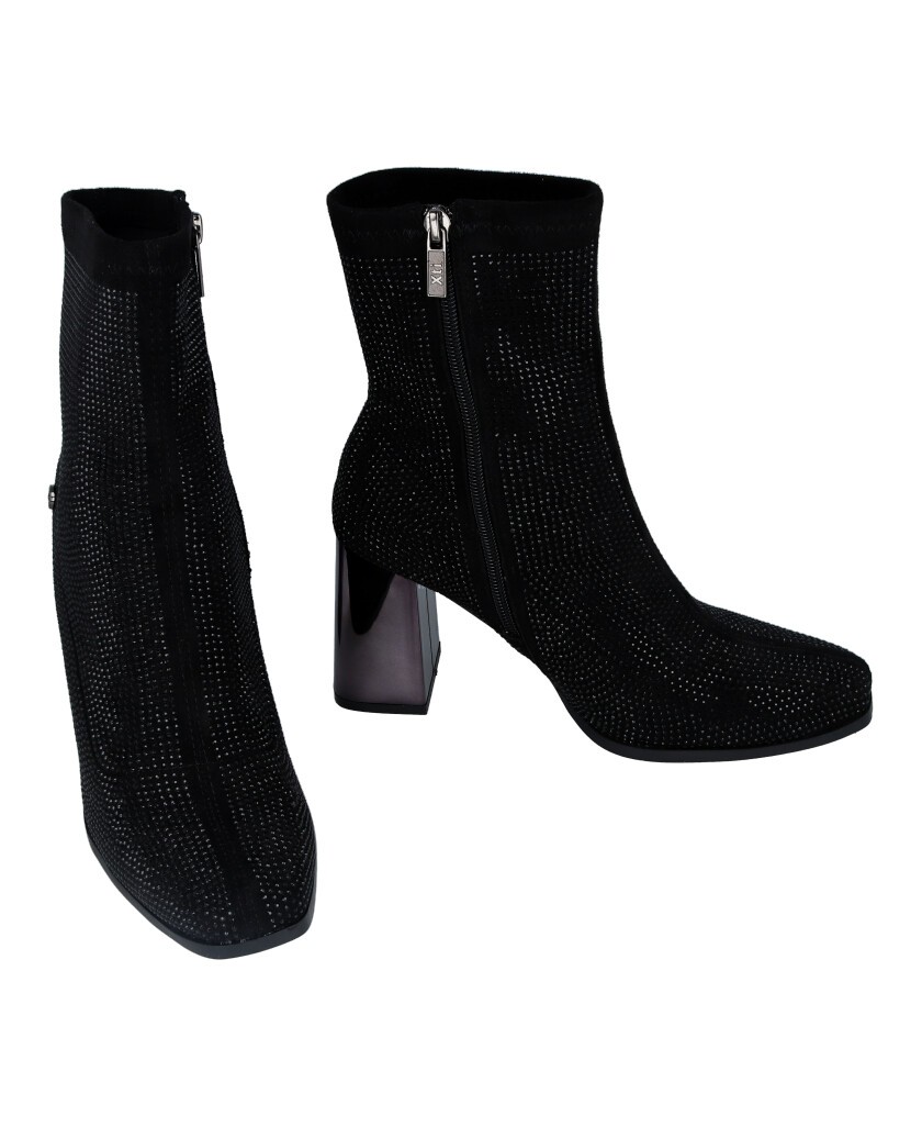 Xti 143114 elasticated ankle boots with glitters