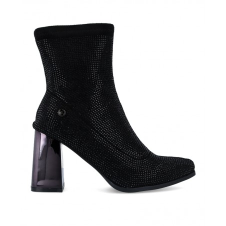 Xti 143114 elasticated ankle boots with glitters