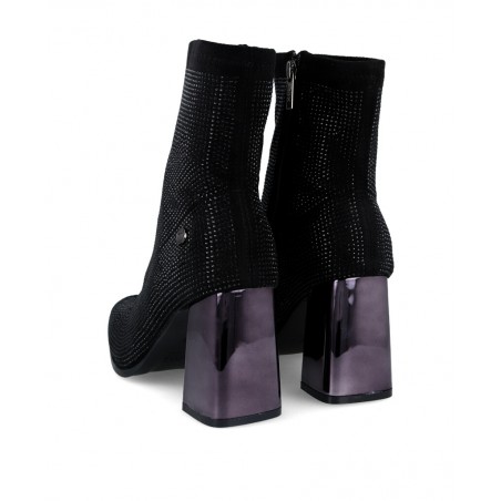 Xti 143114 elasticated ankle boots with glitters