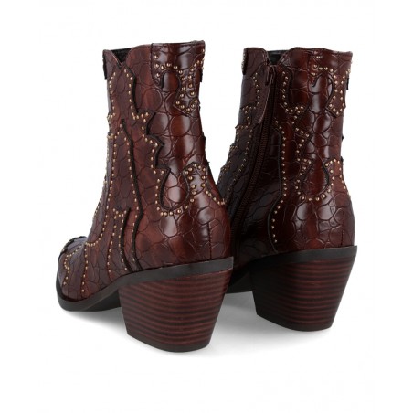 Noa Harmon Miranda side zip cowboy ankle boots