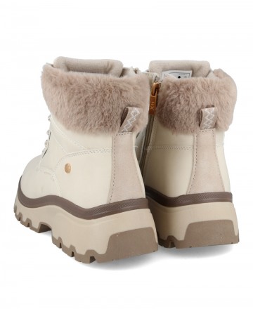 Ankle boots with fur and track sole Xti 143447