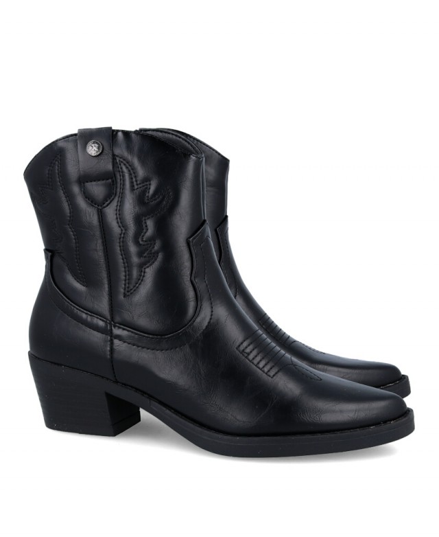 Heeled cowboy ankle boots best sale