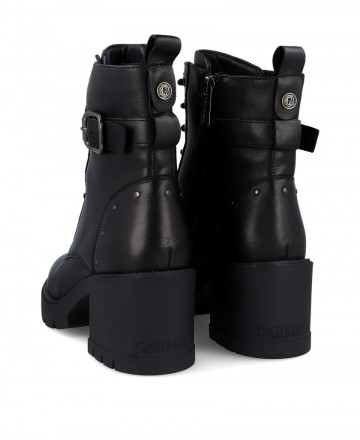 Military ankle boots with heel Carmela161901