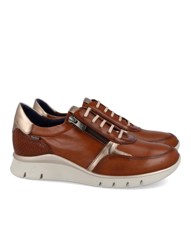 Fluchos F2070 light wedge leather sneakers