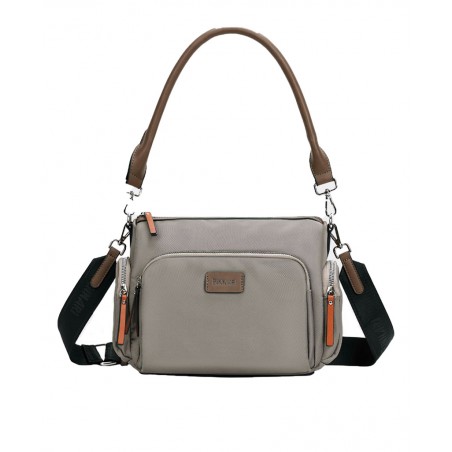 Shoulder bag in taupe colour Binnari Granada