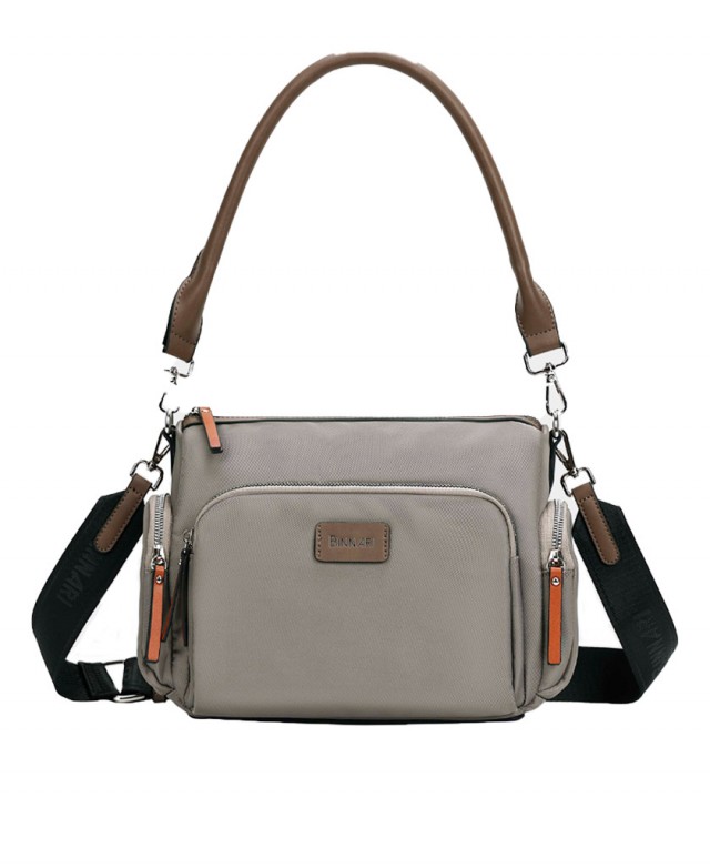 Shoulder bag in taupe colour Binnari Granada