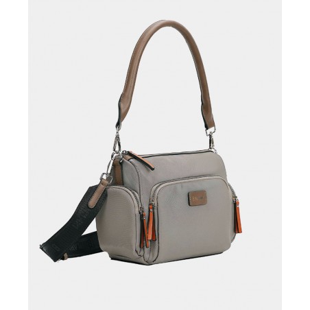 Shoulder bag in taupe colour Binnari Granada