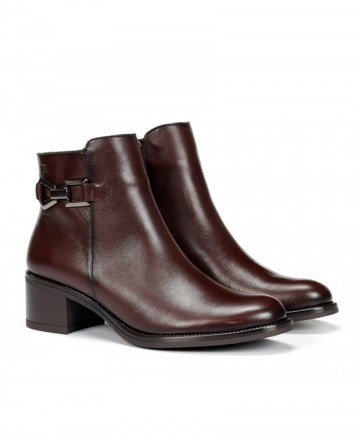 Leather ankle boots with link Dorking D9347