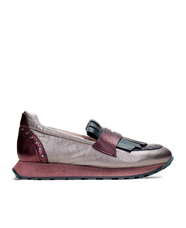 Hispanitas Loira leather sports moccasins