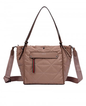 h2Bolso shopper con doble asa combinable Binnari Malaga 20363 h2 pEl Bolso shopper Binnari Malaga 20363 en color beige es la co