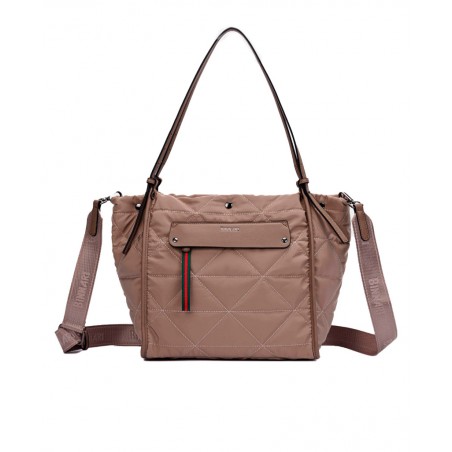 h2Bolso shopper con doble asa combinable Binnari Malaga 20363 h2 pEl Bolso shopper Binnari Malaga 20363 en color beige es la co