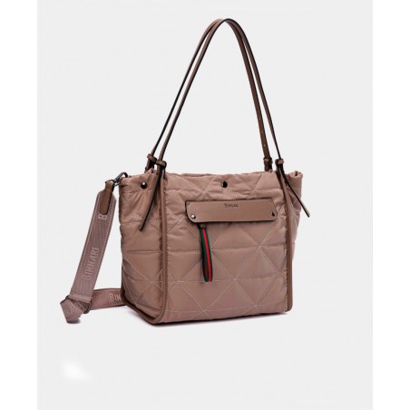 h2Bolso shopper con doble asa combinable Binnari Malaga 20363 h2 pEl Bolso shopper Binnari Malaga 20363 en color beige es la co