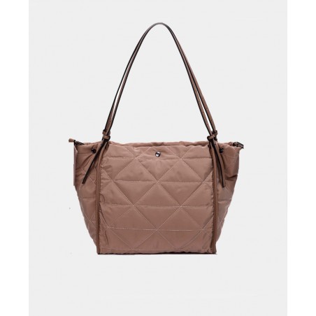 h2Bolso shopper con doble asa combinable Binnari Malaga 20363 h2 pEl Bolso shopper Binnari Malaga 20363 en color beige es la co