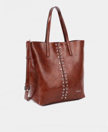 Shopper bag with decorative studs Binnari Sevilla 20401