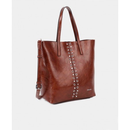 Shopper bag with decorative studs Binnari Sevilla 20401