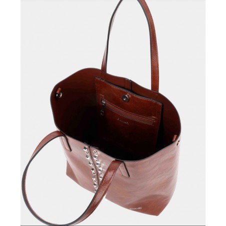 Bolso shopper con  tachas decorativas Binnari Sevilla 20401