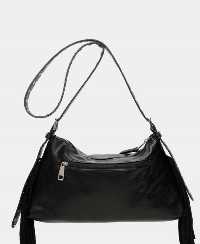 Bolso bandolera con flequeos Binnari Mijas Bolso bandolera con flequeos Binnari Mijas
