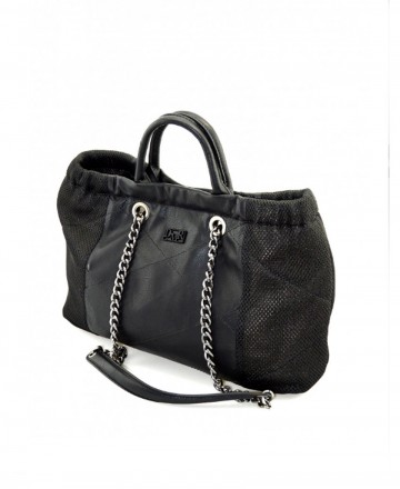 Bolso de mano en color negro DMR Touch Iseo