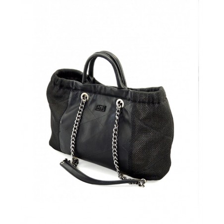 Bolso de mano en color negro DMR Touch Iseo