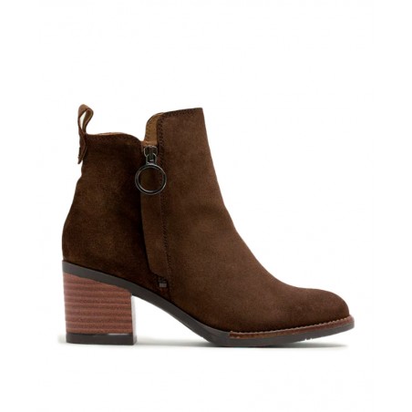 Ankle boots with wood effect heel Porronet June