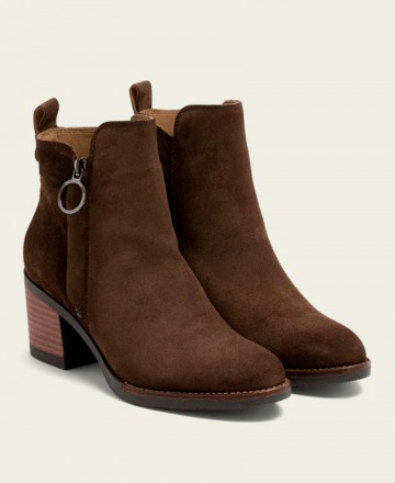 Ankle boots with wood effect heel Porronet June