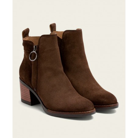 Ankle boots with wood effect heel Porronet June