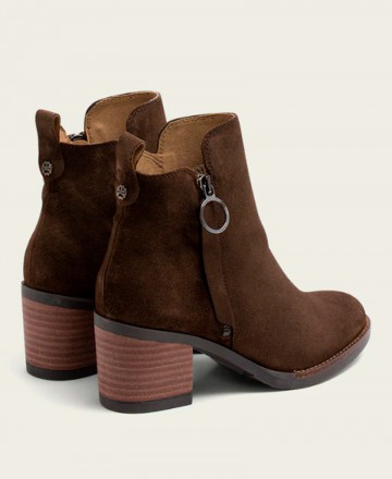 Ankle boots with wood effect heel Porronet June